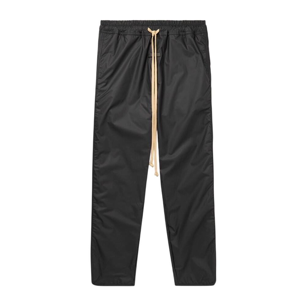 Fear Of God Tapered Black Logo Appliqued Nylon Sweatpants Size M